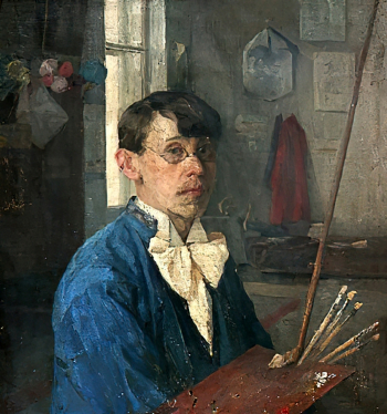 Рыбаков Иван Георгиевич. Автопортрет. Холст, масло. 72х66,5. 1930-е. Тульский музей изобразительных искусств.