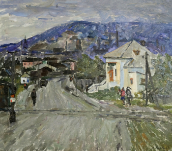 Куколь Виктор Саввич. Магнитогорск. У Магнитной горы. Холст, масло. 63х73. 1964. Оренбургский областной музей изобразительных искусств.