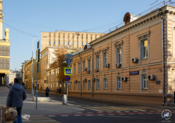 Усадьба Е.М.Алексеевой (Гоголевский бульвар, 16). Вид с Гоголевского бульвара. Фотограф Марина Роз.