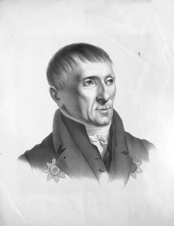 Гиппиус Густав Адольф. Алексей Николаевич Оленин, вице-президент Академии художеств. Бумага, литография. 19 век. Челябинский государственный музей изобразительных искусств.