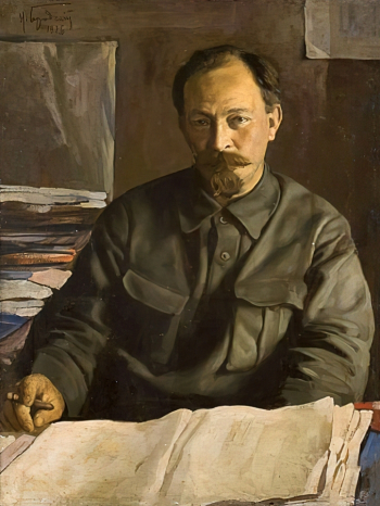 Бродский Исаак Израилевич. Портрет Ф.Э.Дзержинского. Холст, масло. 106х80. 1926. Челябинский государственный музей изобразительных искусств.