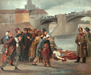 Перов Василий Григорьевич. Утопленница. Холст, масло. 49,5х59,5. 1860-е. Государственная Третьяковская галерея.