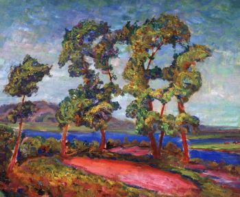 Денисов Василий Иванович. Дубки. Холст, масло. 64х78. 1915. Государственная Третьяковская галерея.