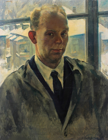 Корыгин Константин Николаевич. Автопортрет. Холст, масло. 89х69. 1935. Таганрогский художественный музей.