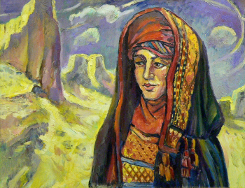 Корнилов Николай Изосимович. Каракалпачка. Холст, масло. 70х90. 1982. Национальная галерея Республики Коми.