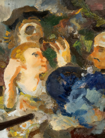 Чекрыгин Василий Николаевич. Воскрешение. Эскиз. Холст, масло. 44х36. 1922. Государственный Русский музей.