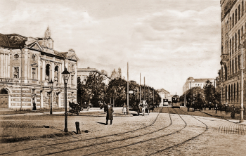 Рига. Николаевская улица. Снимок неизвестного русского фотографа.