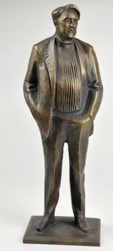 Комов Олег Константинович. Портрет Бориса Полевого. Бронза. 34х11х10. 1966. Музей изобразительных искусств Кузбасса.