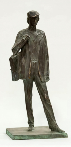 Комов Олег Константинович. Художник в Переславле. Бронза. 43х19х15. 1985. Волгоградский музей изобразительных искусств имени И.И.Машкова.