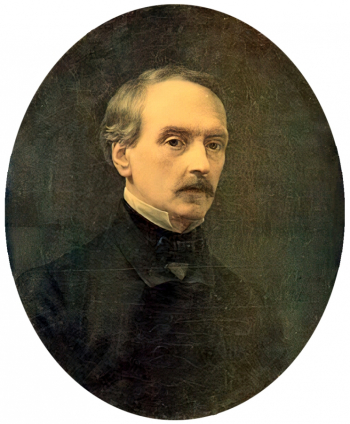 Шамшин Пётр Михайлович. Автопортрет. Холст, масло. 1867. Государственный Русский музей.