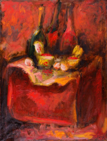 Бабенко Павел Павлович. Натюрморт с яйцами. Холст, масло. 100х80. 2009. Государственный музей искусства народов Востока.