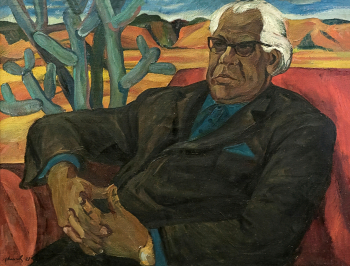 Клычев Иззат Назарович. Портрет Николаса Гильена. Холст, масло. 100х130. 1971. Государственный музей изобразительных искусств Республики Татарстан.