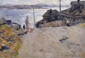 Бирштейн Макс Авадьевич. Старая Кандалакша. Холст, масло. 50х70. 1945. Оренбургский областной музей изобразительных искусств.