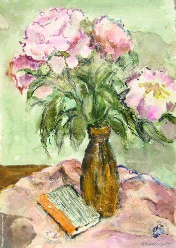 Цветы и книга