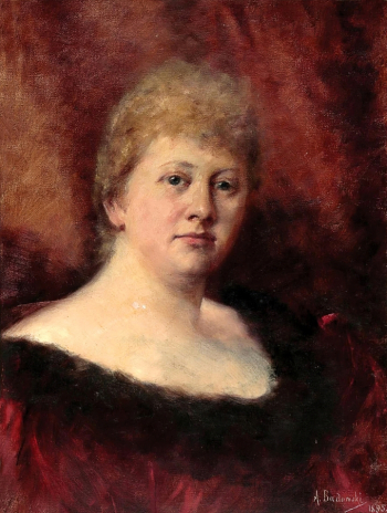 Адам Бадовский. Портрет дамы. Холст, масло. 53х40. 1895. Частное собрание.
