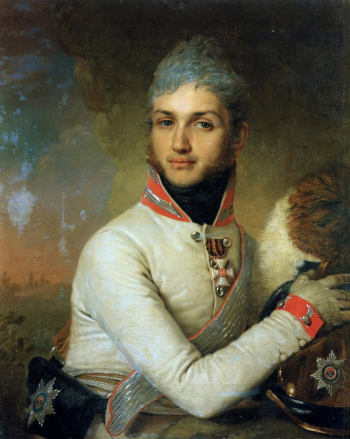 Боровиковский Владимир Лукич. Портрет князя Н.Г.Репнина-Волконского. Холст, масло. 75х60. 1806. Киевский музей русского искусства.
