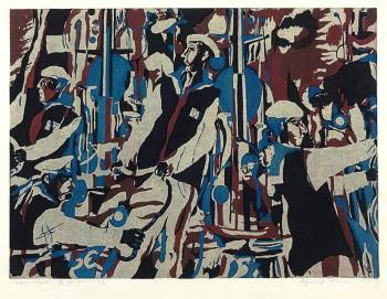 Демко Адольф Иванович. Североморск. Бумага, офорт. 49,3х63. 1973. Музейный комплекс имени Ивана Яковлевича Словцова.