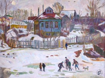На катке