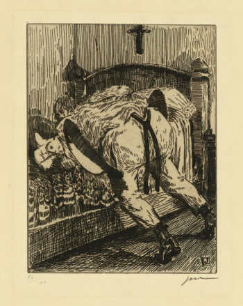 Луи Жу. Аллегория похоти. Бумага, акватинта. 39,5х29,5. 1914. Государственный музей изобразительных искусств имени А.С.Пушкина.