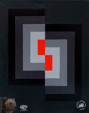 Кишев Мухадин Исмагилович. Тревожное время 2. Холст, масло. 65x54. 2002. Частное собрание.