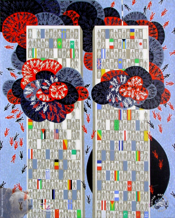 Кишев Мухадин Исмагилович. Чёрный восход. Холст, масло. 100х80. 2002. Частное собрание.