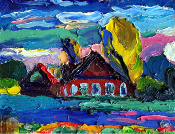 Куценко Алексей Петрович. Осенний пейзаж. Холст, масло. 35х50. 2001. Авторское собрание.