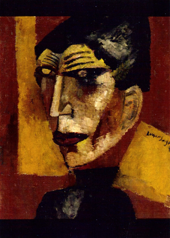 Лазарь Сегал. Автопортрет II. Холст, масло. 68х58,5. 1919. Музей Лазаря Сегала (Сан-Паулу).