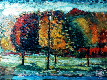 Куценко Алексей Петрович. Сад ЦДХ. Холст, масло. Авторское собрание.