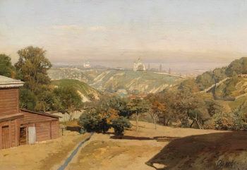 Орловский Владимир Донатович. Нижний Новгород. Холст, масло. 37х52,5. 1880-е. Рыбинский государственный историко-архитектурный и художественный музей-заповедник.
