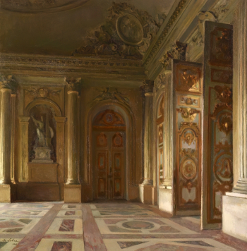 Морис Лобр. Вестибюль Версальского дворца. Холст, масло. 92х92. 1903. Государственный Эрмитаж.