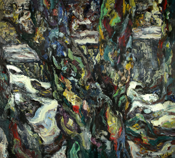 Жарков Юрий Дмитриевич. Деревья. Холст, масло. 100х110. 1998. Ивановский областной художественный музей.