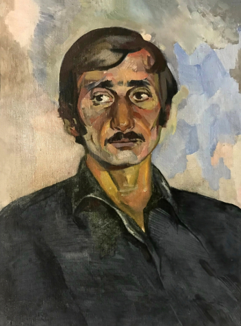 Сизяков Леонид Алексеевич. Абхазец. Холст, масло. 63х47. 1973. Национальный музей Кабардино-Балкарской Республики.