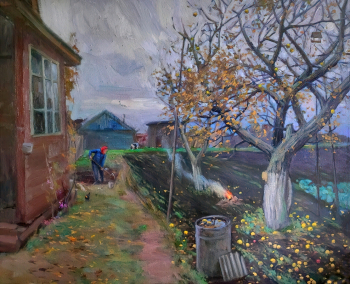 Крюков Алексей Александрович. Осень. Холст, масло. 98х110. 2020. Собрание художника.