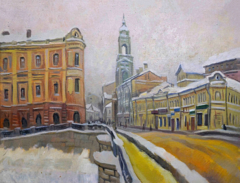 Щербаков Алексей Всеволодович. Чугунный мост. Холст, масло. 69,5х89,5. 1971. Мордовский республиканский музей изобразительных искусств имени С.Д.Эрьзи.