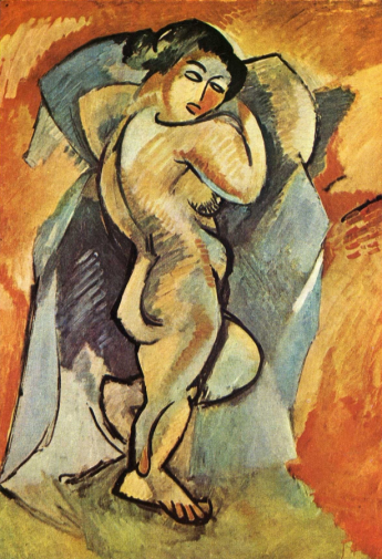 Жорж Брак. Большая обнажённая. Холст, масло. 139х101. 1908. Центр Помпиду.