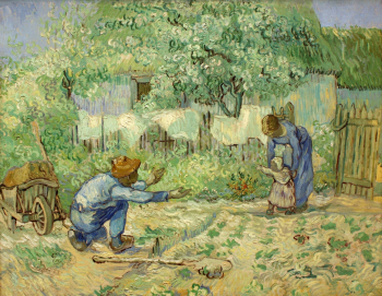 Винсент Ван Гог. Первые шаги, копия с Милле. Холст, масло. 72,4х91,1. 1890. Метрополитен-музей.