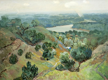 Хашхаян Илья Маркович. Излучина Дона. Холст, масло. 90х120. 1994. Ростовский областной музей изобразительных искусств.