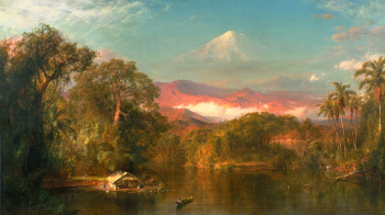 Фредерик Эдвин Чёрч. Вулкан Чимборасо. Холст, масло. 121,9х213,3. 1864. Библиотека Хантингтона.