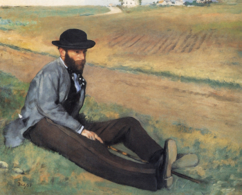 Эдгар Дега. Эжен Мане. Холст, масло. 65,2х81. 1874. Частное собрание.