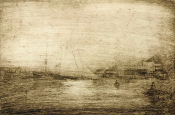 Боголюбов Алексей Петрович. Морской пейзаж. Бумага, офорт. 21,8х32. 19 век. Саратовский государственный художественный музей имени А.Н.Радищева.