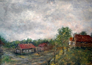 Ширкин Александр Иванович. Дубовая роща. Картон, масло. 66х90. 20 век. Музей Радогощ.