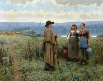 Дэниел Риджуэй Найт. Простой момент. Холст, масло. 94,6х120,3. 1890-1895. Художественный музей Хай (Атланта).