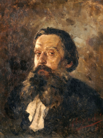 Сведомский Александр Александрович. Автопортрет. Холст, масло. 59х45,5. 1884. Сарапульский историко-архитектурный и художественный музей-заповедник.