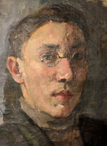 Стручков Юрий Дмитриевич. Автопортрет. Холст, масло. 29х22. До 1940. Собрание наследников художника.