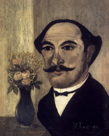 Анри Руссо. Автопортрет. Холст, масло. 18,7х14,6. 1900-1903. Бруклинский музей.