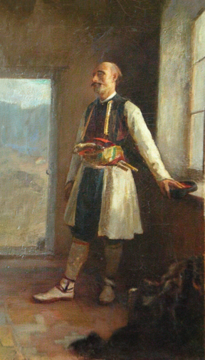Ционглинский Ян Францевич. Черногорец. Холст, масло. 60х36,5. 1889. Музейный комплекс имени Ивана Яковлевича Словцова.