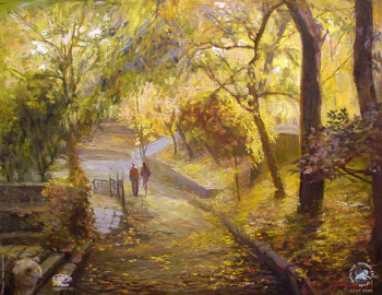 Бегма Оксана Владимировна. Осень в парке. Холст, масло. 69х90. 2000. Частное собрание.
