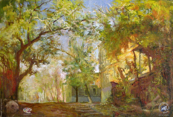 Бегма Оксана Владимировна. Ростовская улочка. Холст, масло. 40х60. 1999. Частное собрание.