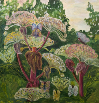 Афанасьева Вера Николаевна. Дюймовочка. Холст, масло. 71,5х68,5. 1991. Сахалинский областной художественный музей.