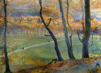 Иван Вавпотич. Любляна из Тиволи. Холст, масло. 80х114. До 1933 года. Частное собрание.